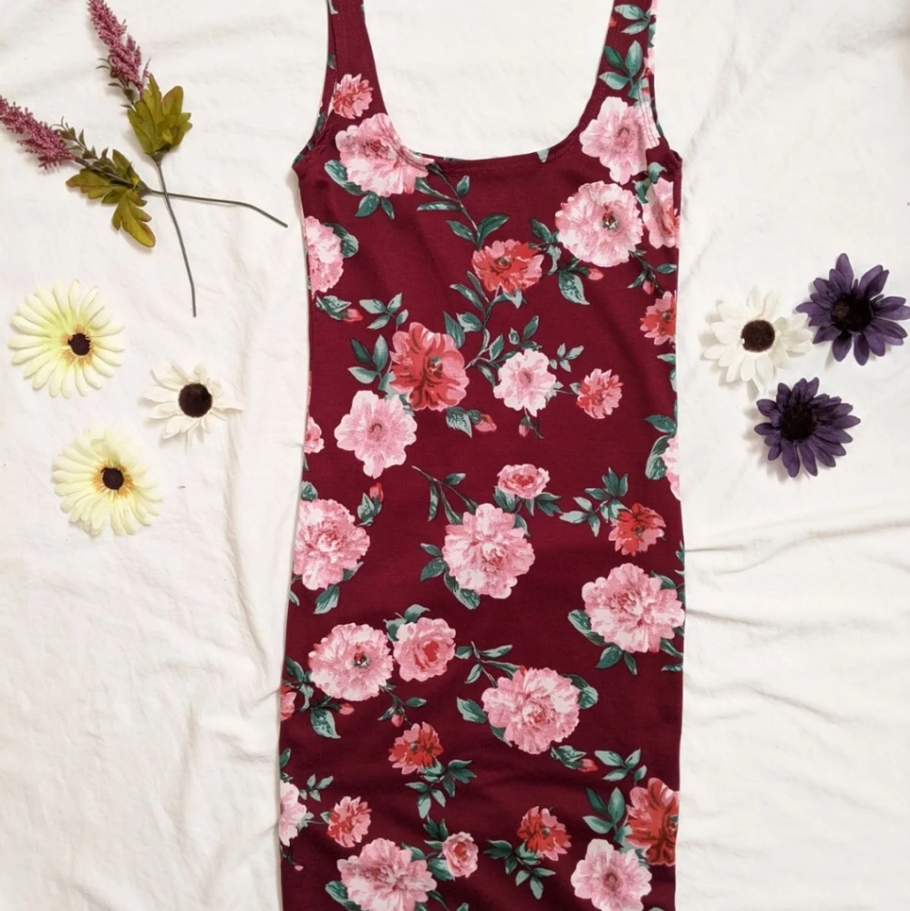 2 red dress bodycon